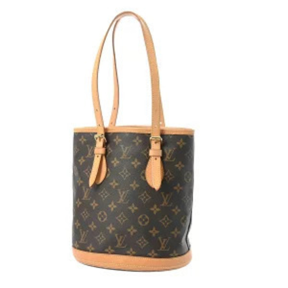 Louis Vuitton Brown Canvas Bucket Monogram Tote Bag